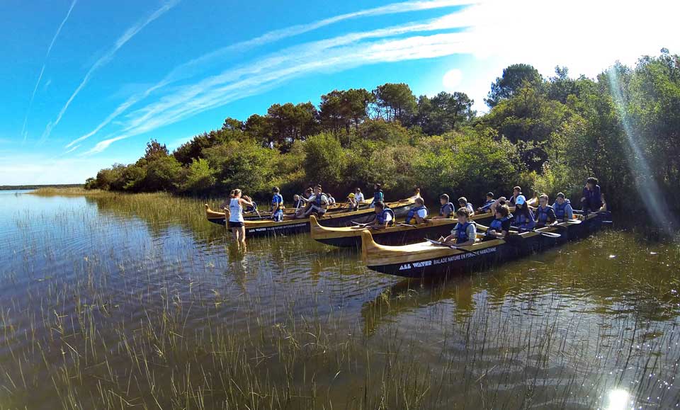 camping avec lac Mimizan