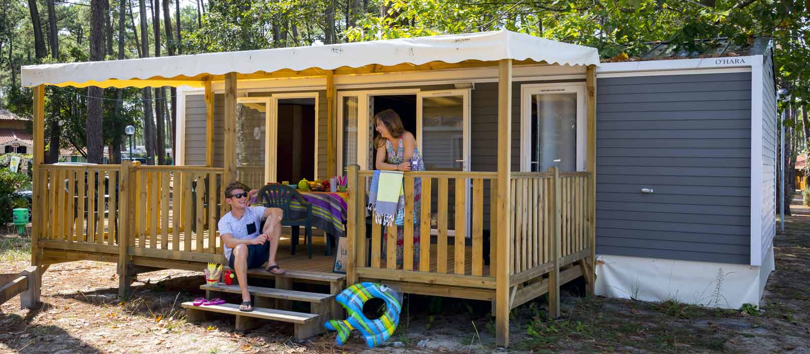 Location de chalet en bois  Vacances en camping en France